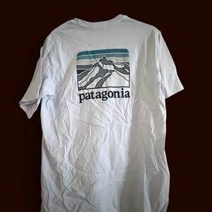 Patagonia White Responsibili-Tee with Pocket